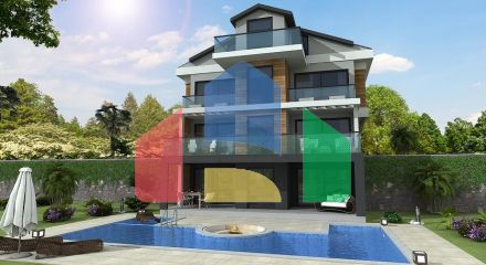 Окремостоячі вілли 4+1 в Геджеке Фетхіє
