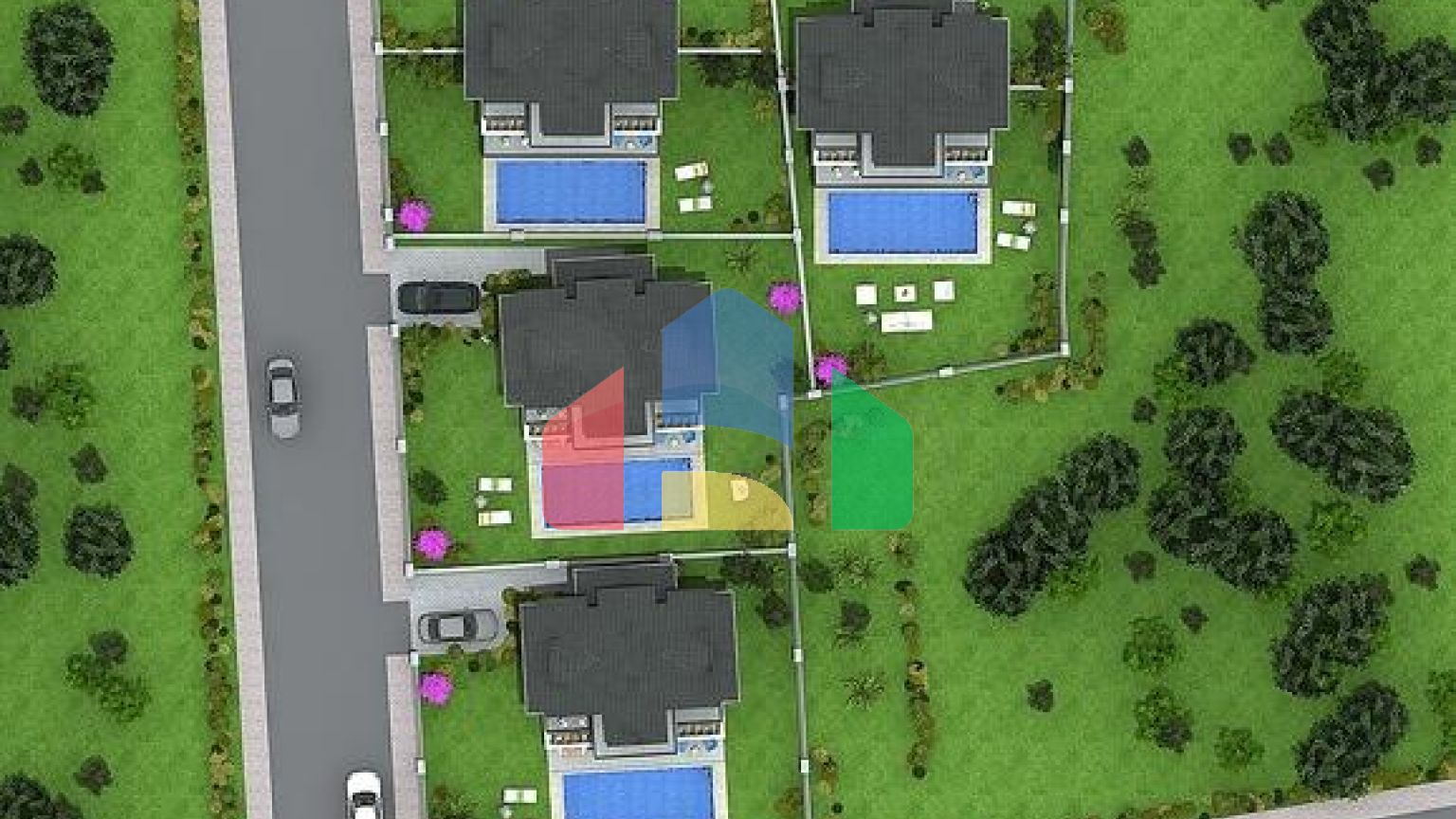 Отдельностоящие виллы 4+1 в Геджеке Фетхие