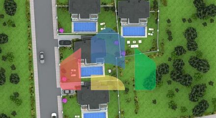 Отдельностоящие виллы 4+1 в Геджеке Фетхие