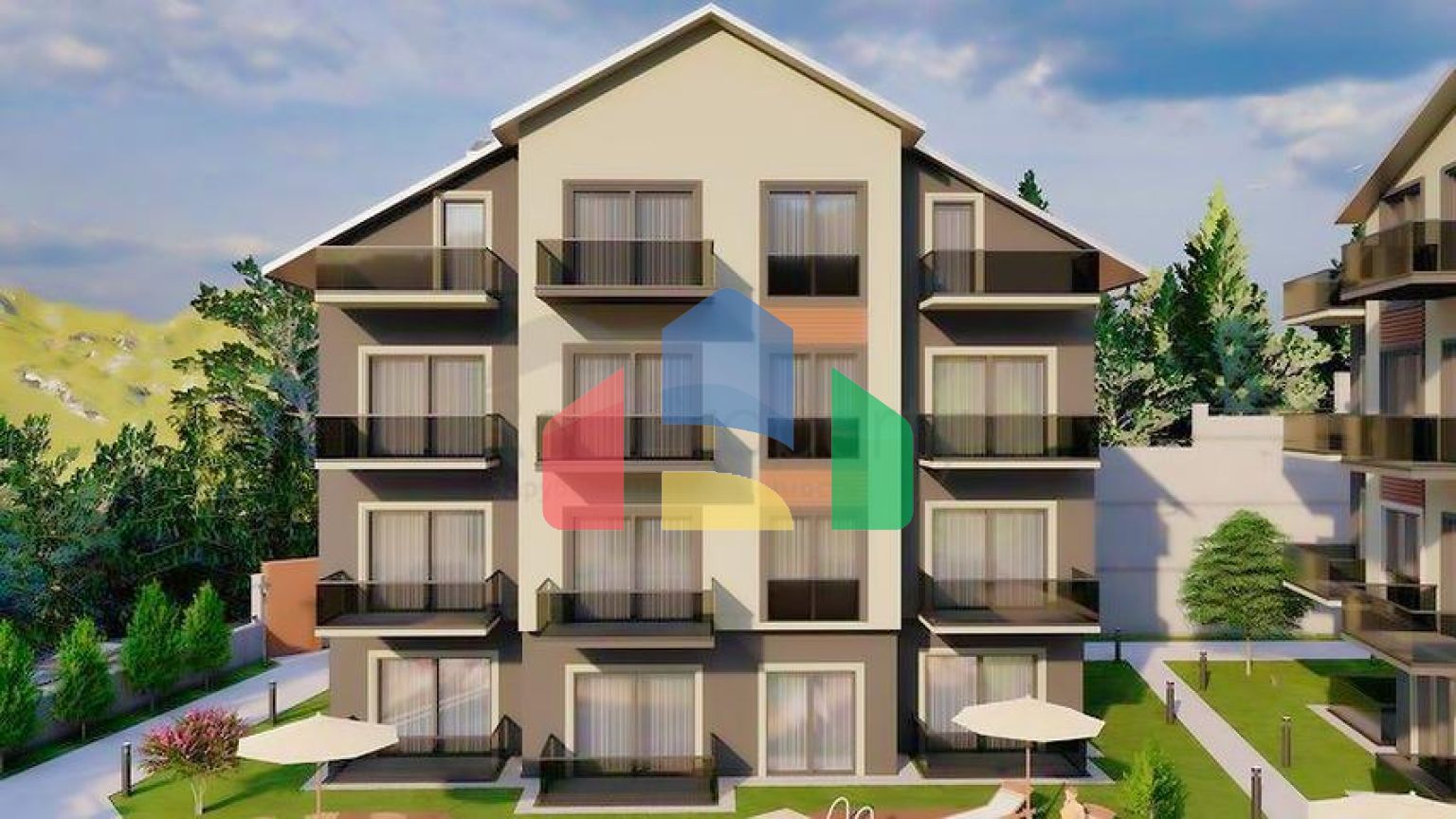 Квартира планировки 1+1 в районе Фетхие