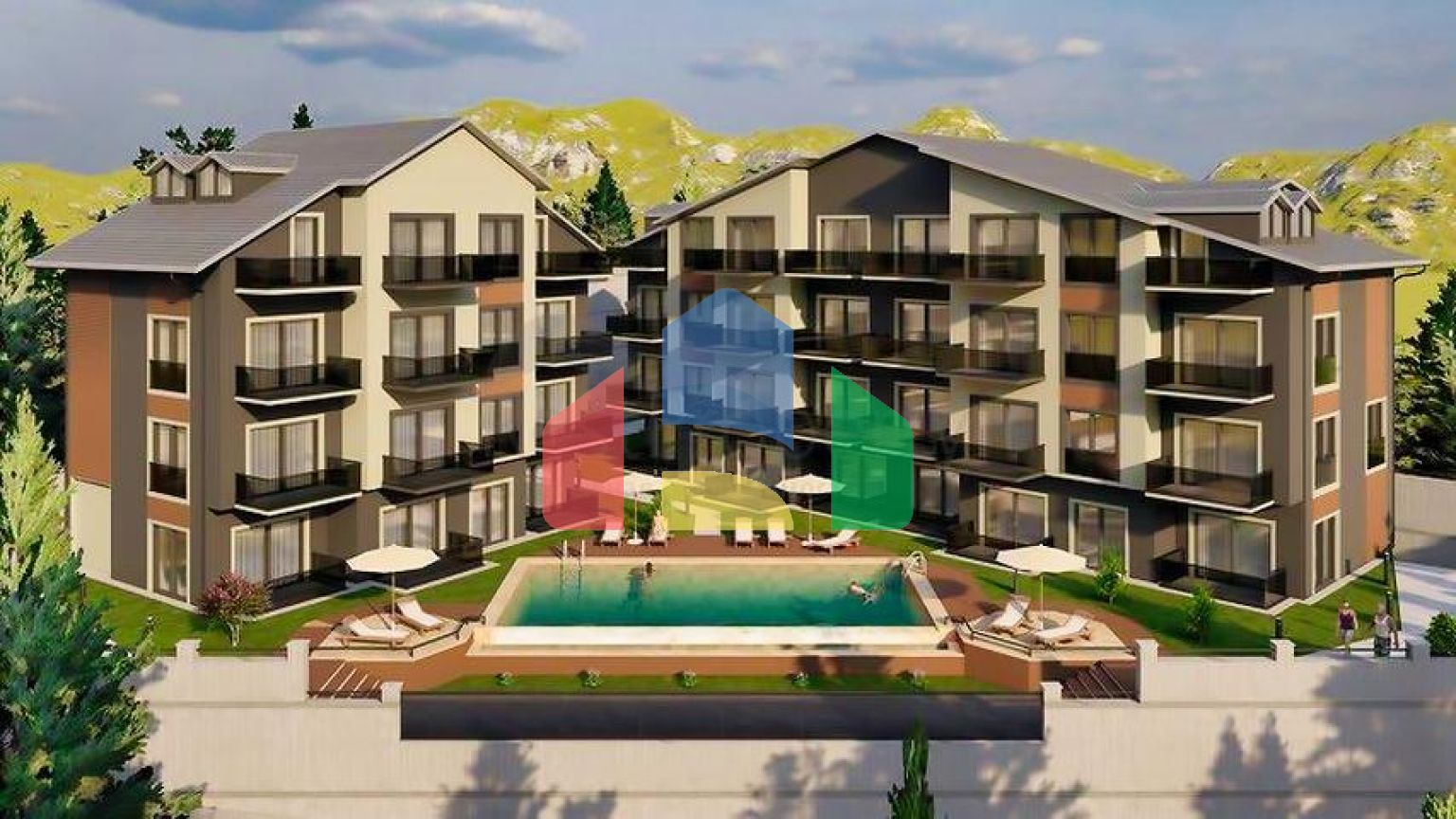 Квартира планировки 1+1 в районе Фетхие