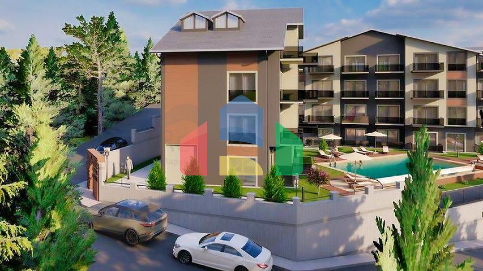 Квартира планировки 1+1 в районе Фетхие