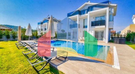 Вилла планировки 4+1 в районе Фетхие