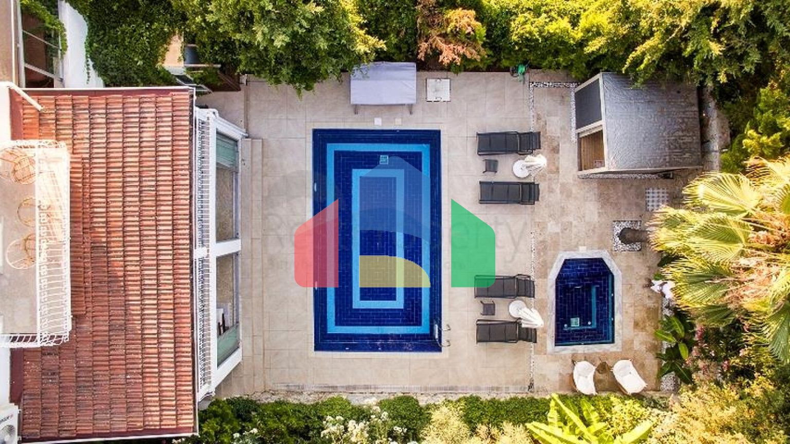 Вілла з басейном планування 5 + 1 в районі Фетхіє