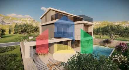 Вілла 5 + 1 в мікрорайоні Калкан-Фетхіє
