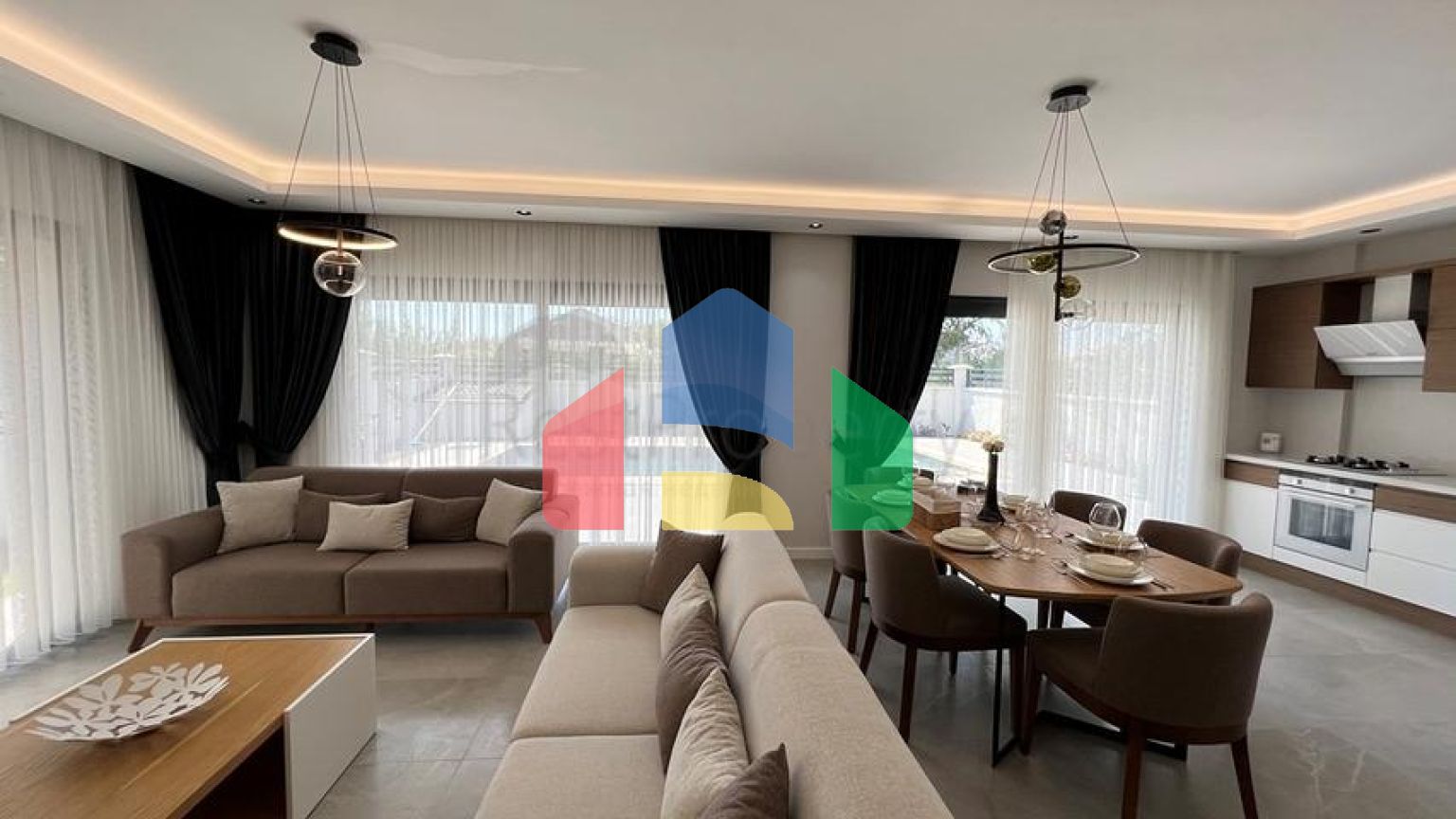 Вілла планування 4 + 1 в районі Фетхіє - Анталія