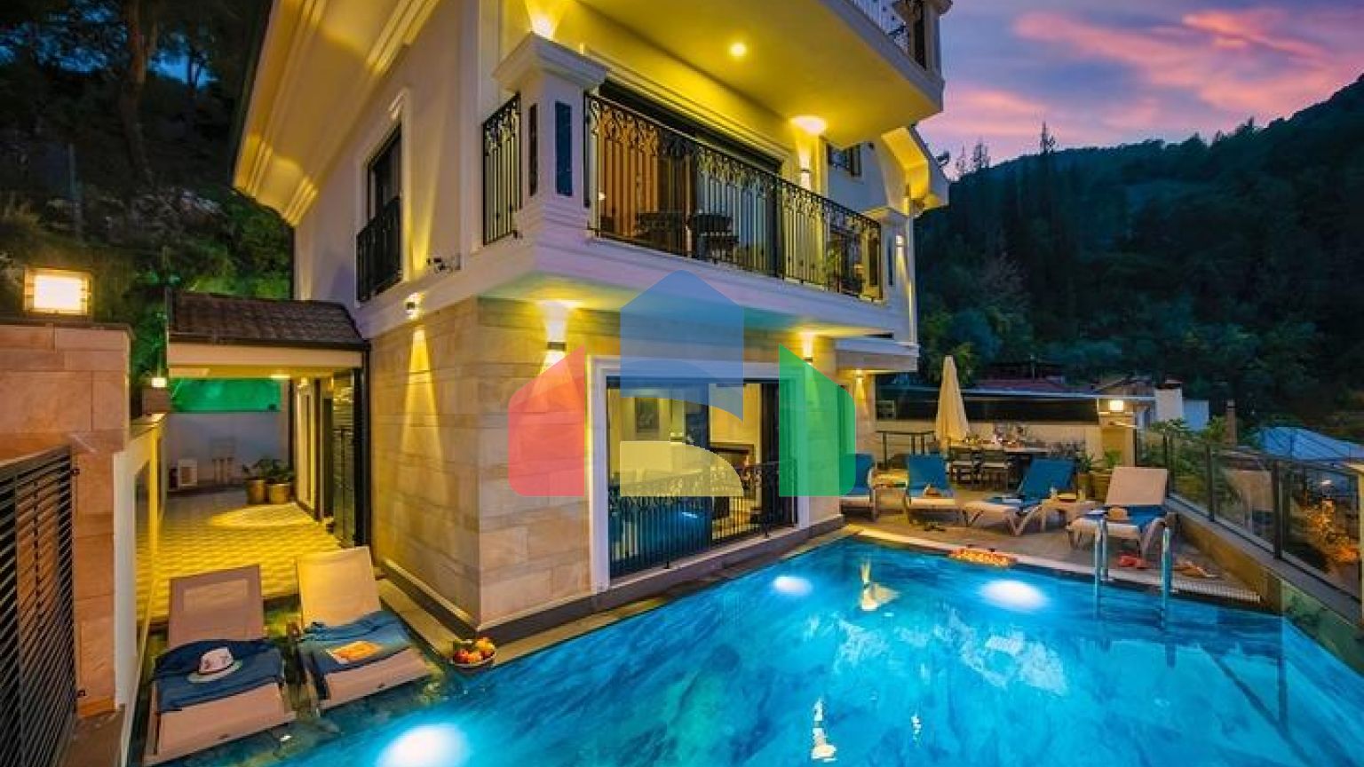 Вилла планировки 3+1 в районе Фетхие - Анталия