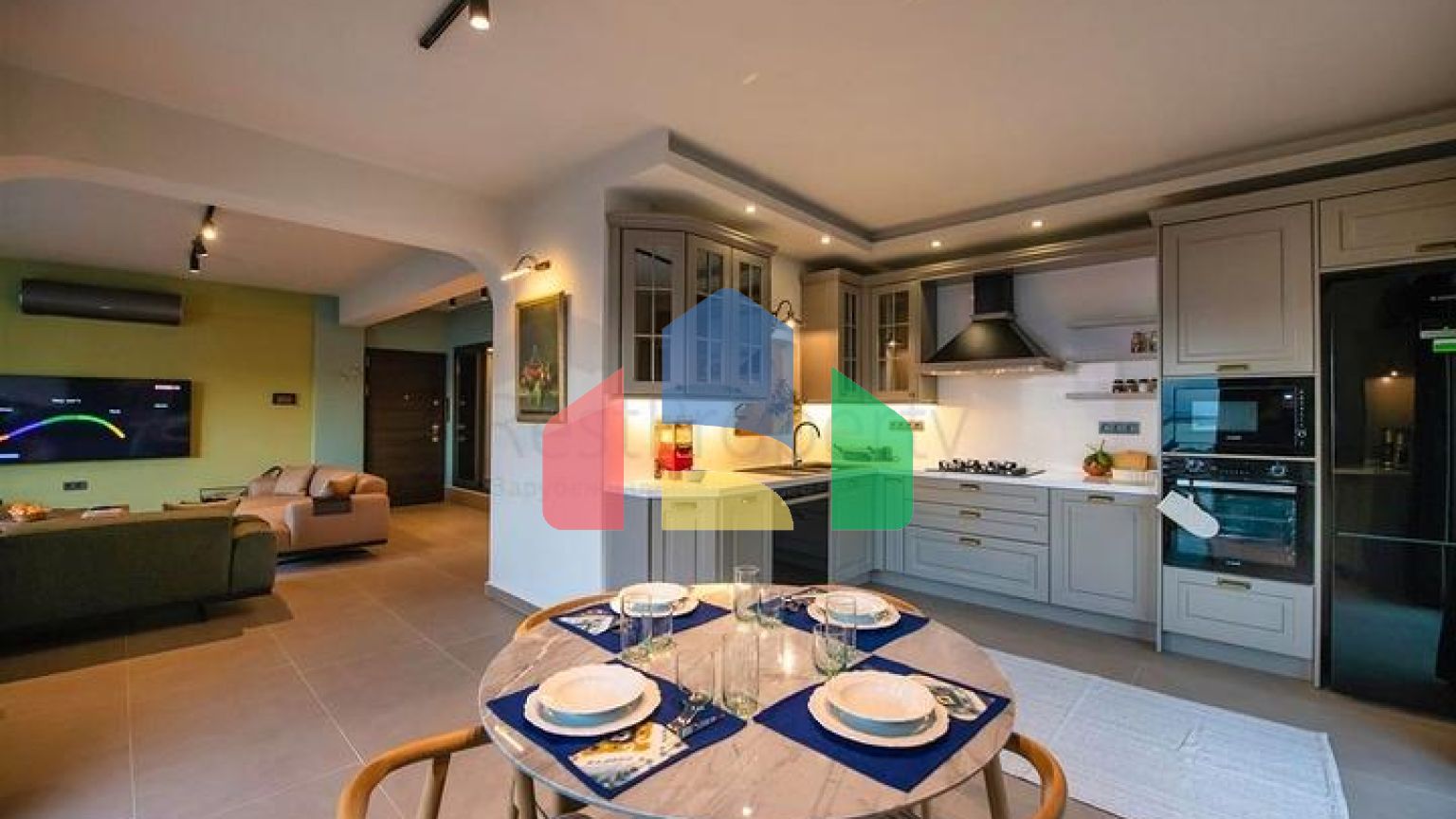 Вилла планировки 3+1 в районе Фетхие - Анталия