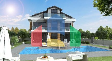 Вилла планировки 4+1 в удобно расположенном районе Фетхие Вилла планировки 4+1 в удобно расположенном районе Фетхие