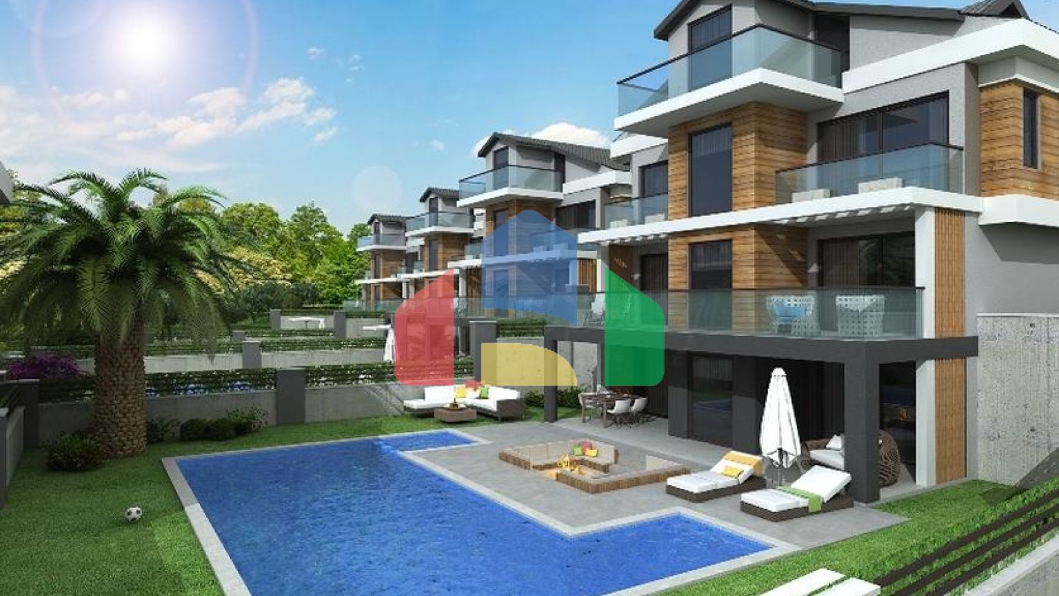 Вилла планировки 4+1 в удобно расположенном районе Фетхие