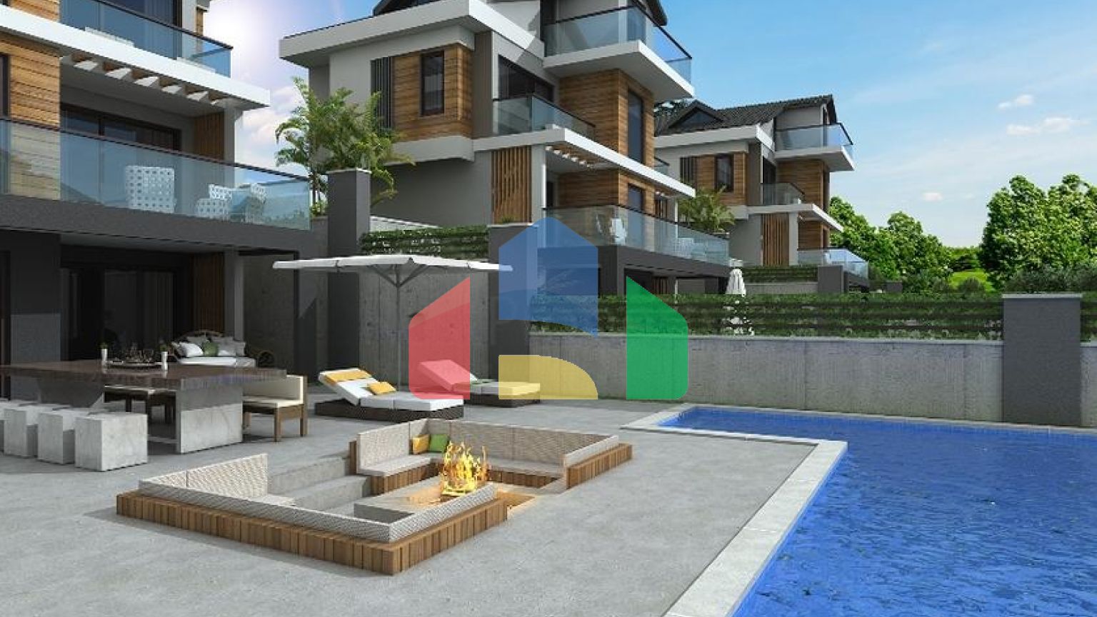 Вилла планировки 4+1 в удобно расположенном районе Фетхие