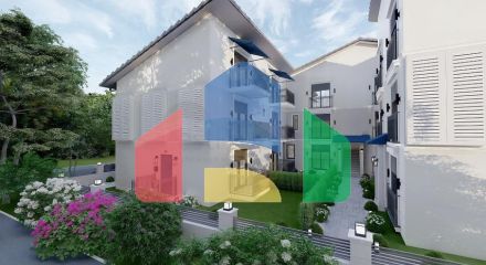 Квартира планировки 1+1 площадью 50 м2 в районе Фетхие