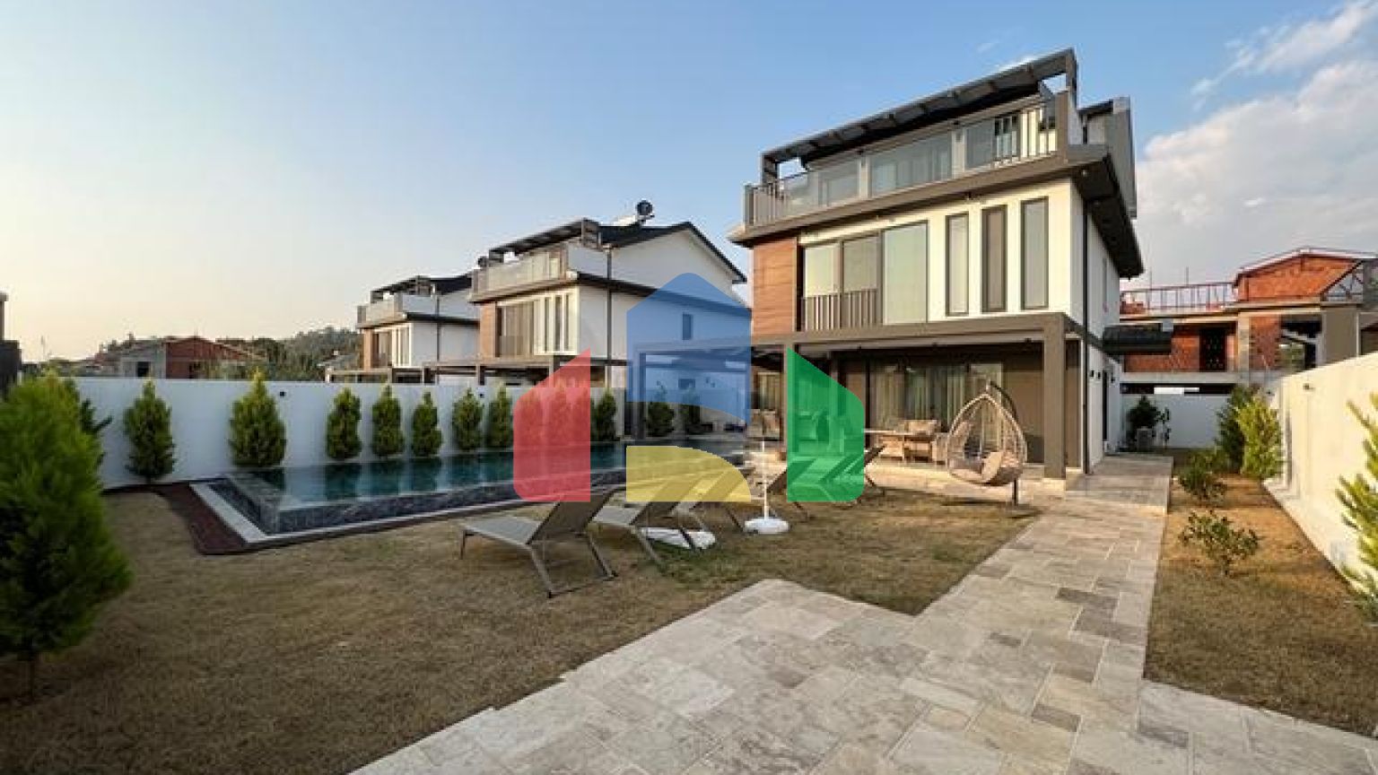 Вилла планировки 3+1 в районе Фетхие - Анталия