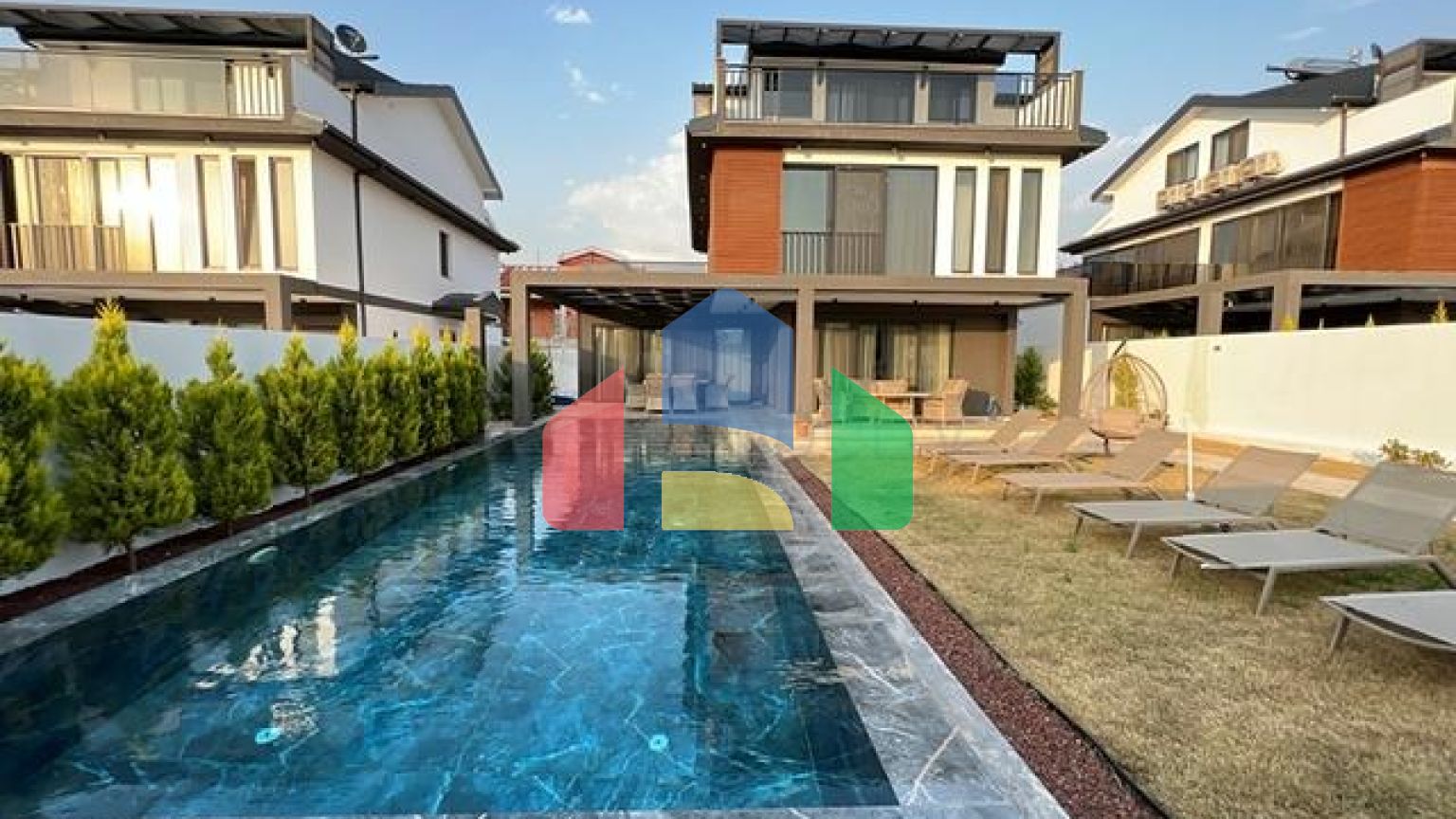 Вилла планировки 3+1 в районе Фетхие - Анталия