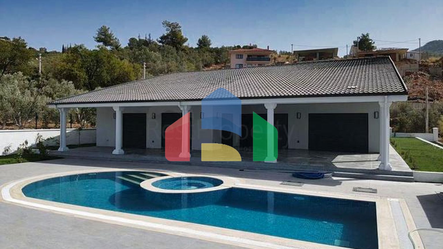 Вілла планування 3 + 1 в районі Фетхіє