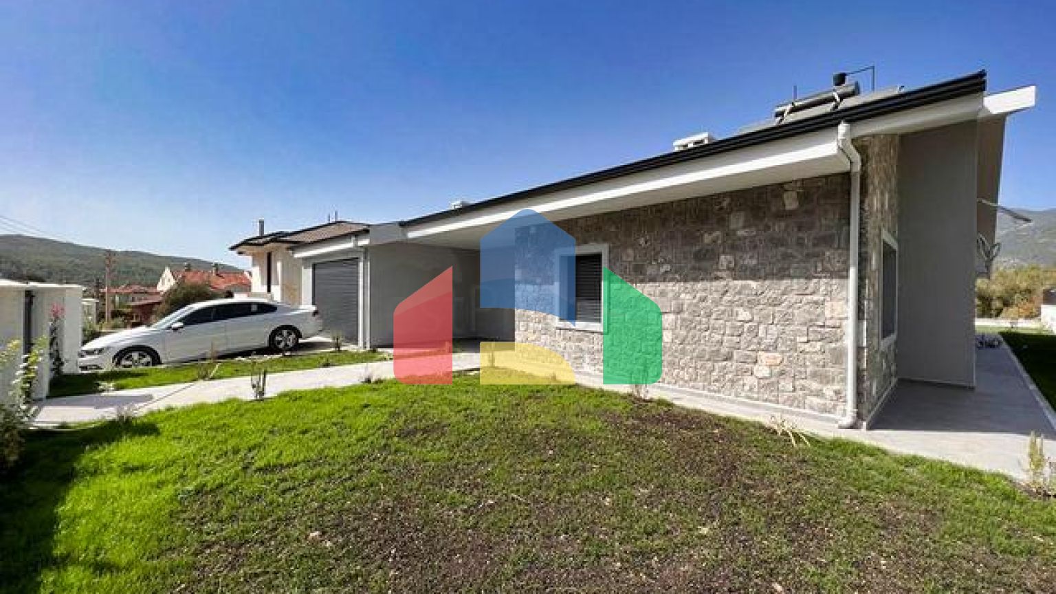 Вілла планування 3 + 1 в районі Фетхіє