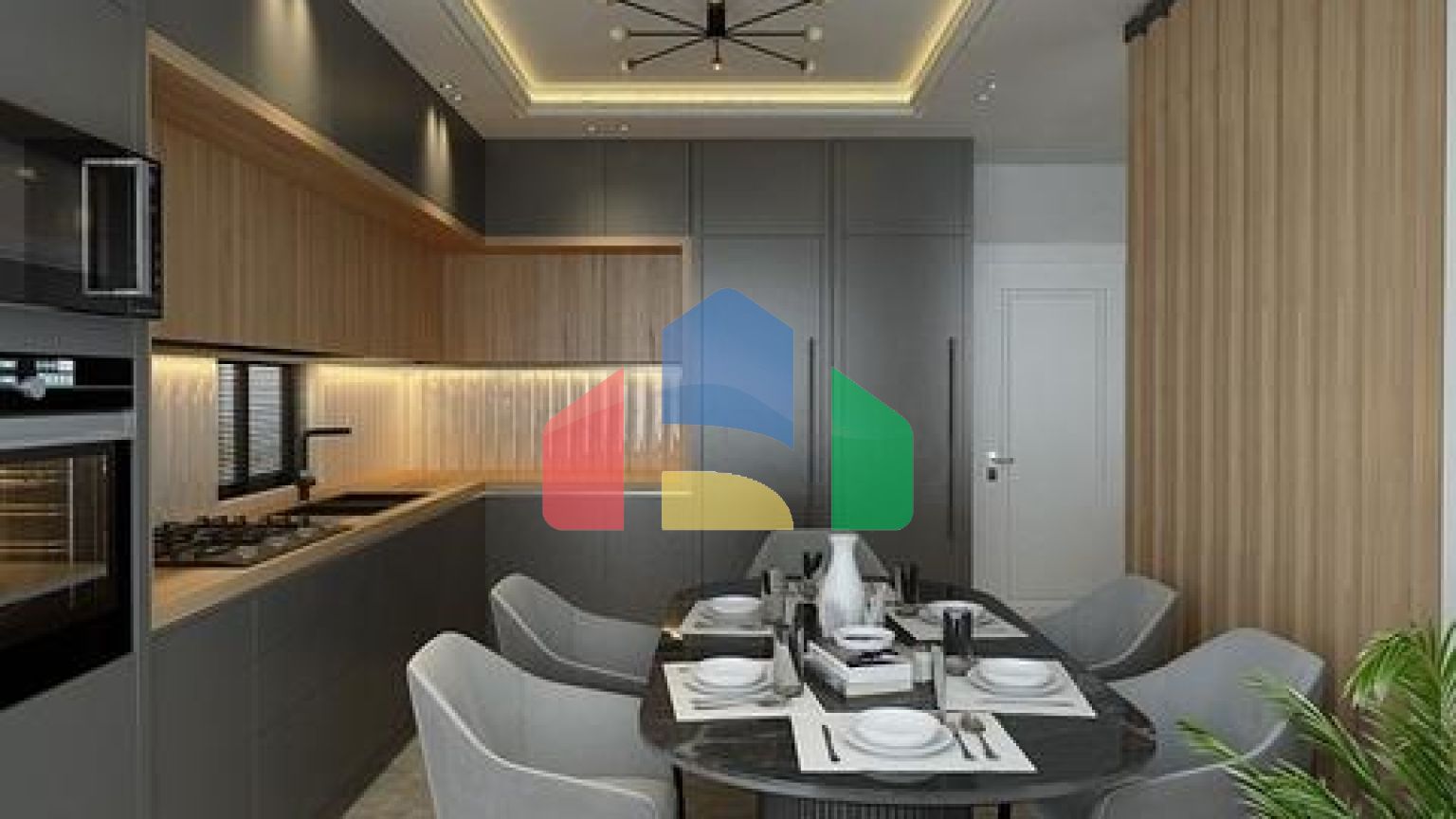 Вилла планировки 5+1 в районе Фетхие