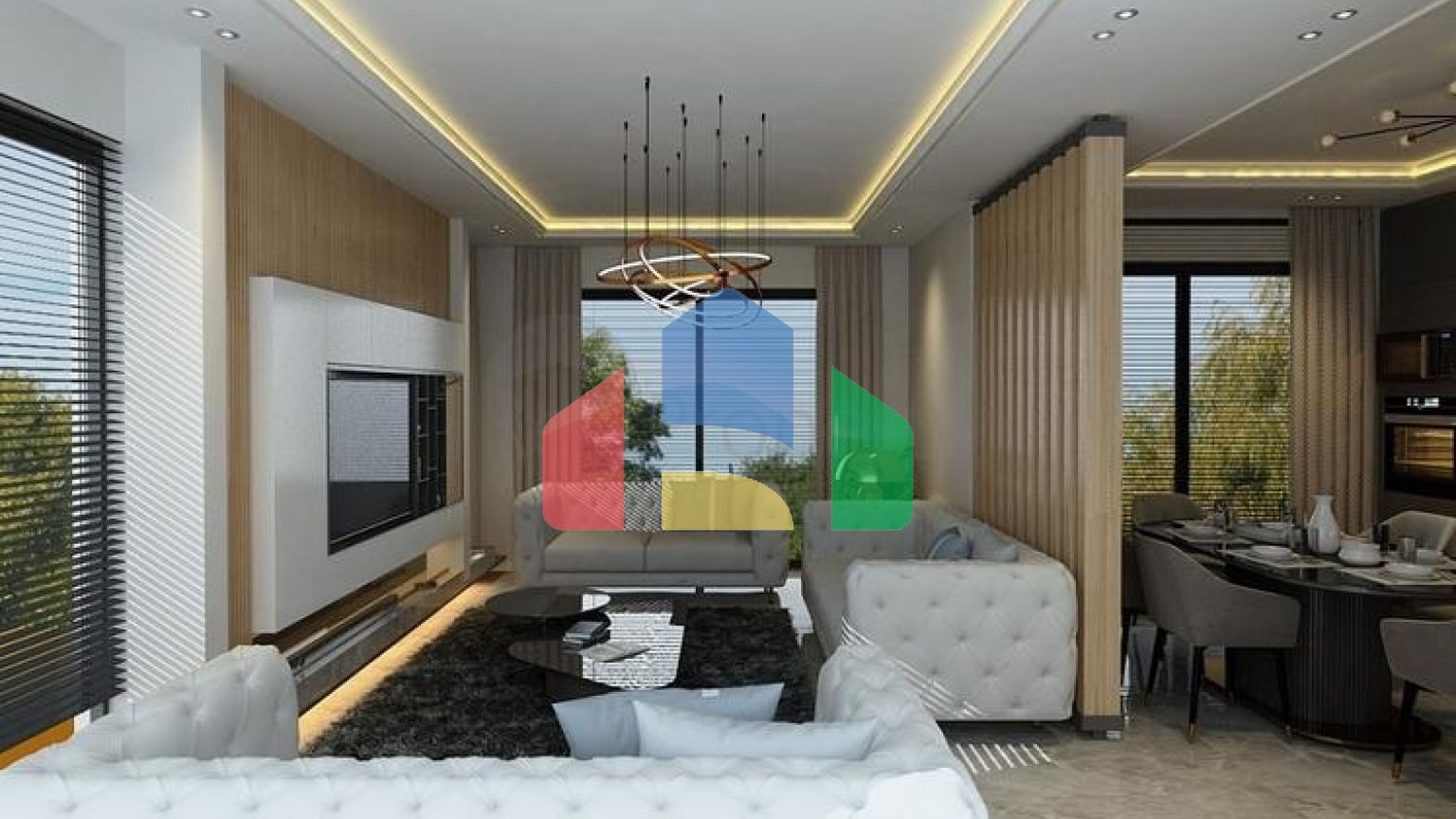 Вилла планировки 5+1 в районе Фетхие