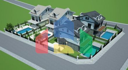 Вилла планировки 5+1 в районе Фетхие