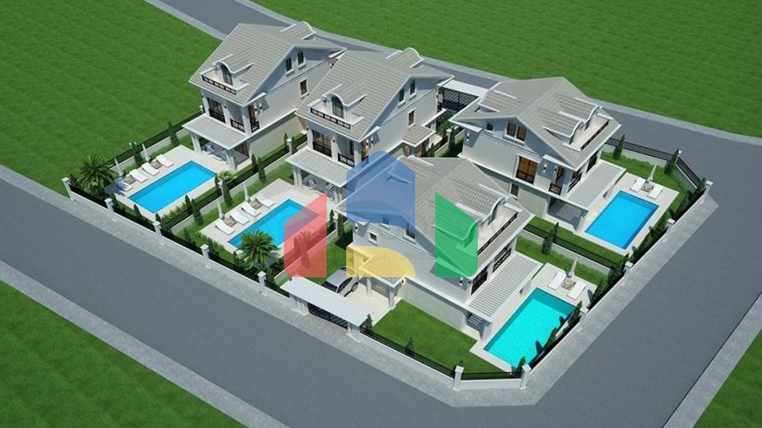 Вилла планировки 5+1 в районе Фетхие