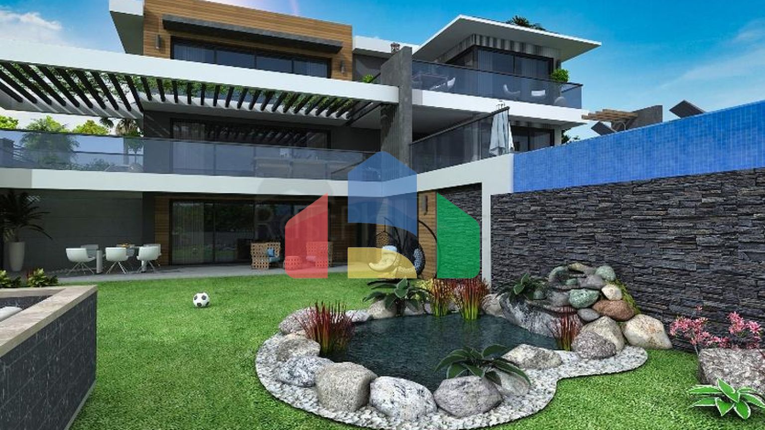 Вилла планировки 4+1 в районе Фетхие