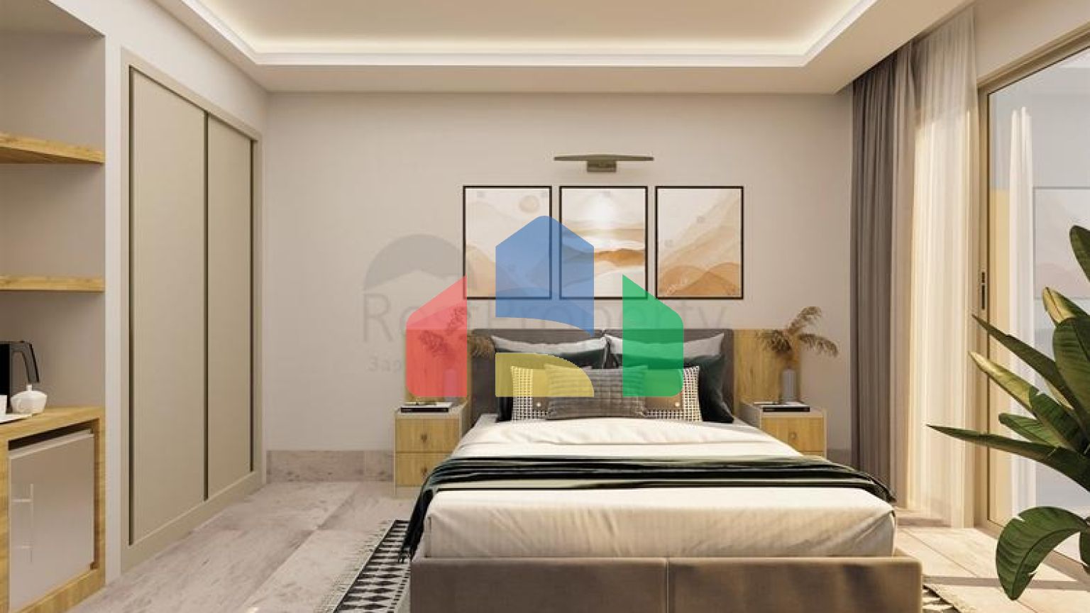 Квартира планировки 1+1 в районе Фетхие