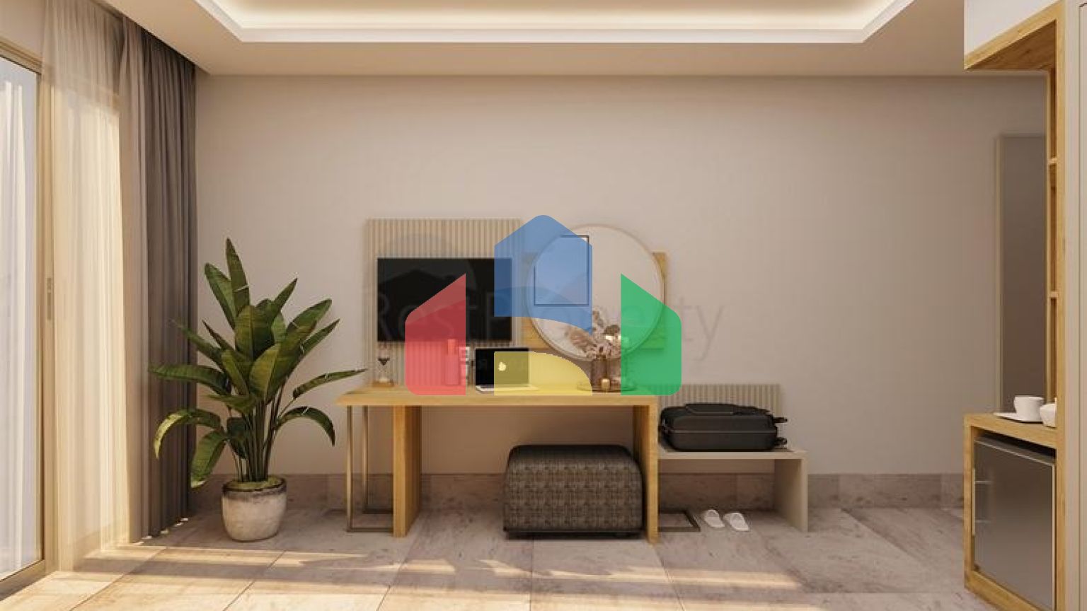 Квартира планировки 1+1 в районе Фетхие