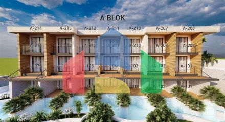 Квартира планировки 1+1 в районе Фетхие