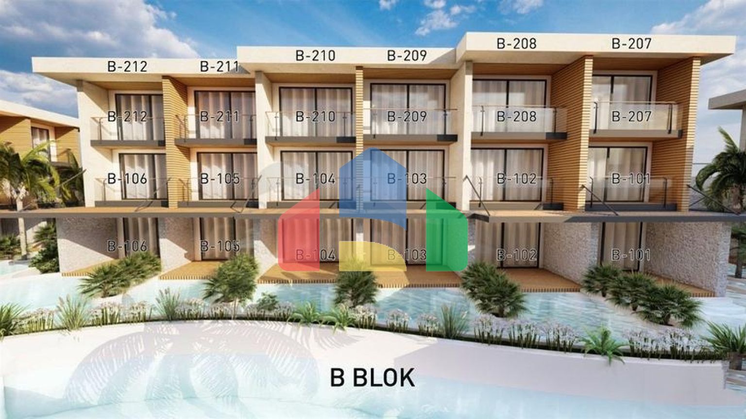 Квартира планировки 1+1 в районе Фетхие