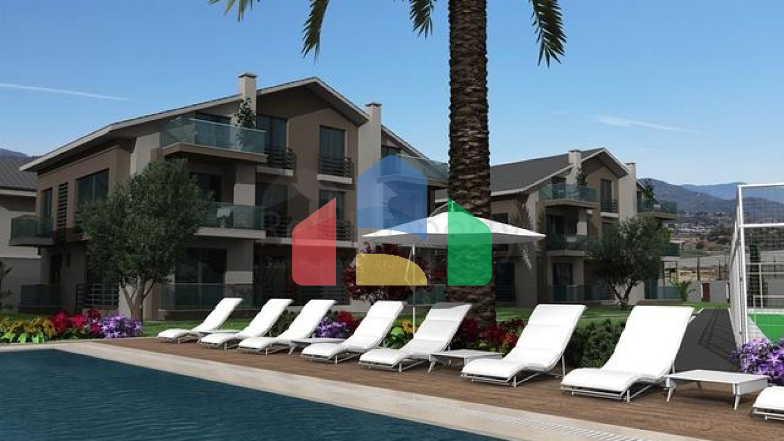 Квартира 2+1 4+1 і окрема вілла з 4 спальнями на продаж в районі Коджа-Чаліс