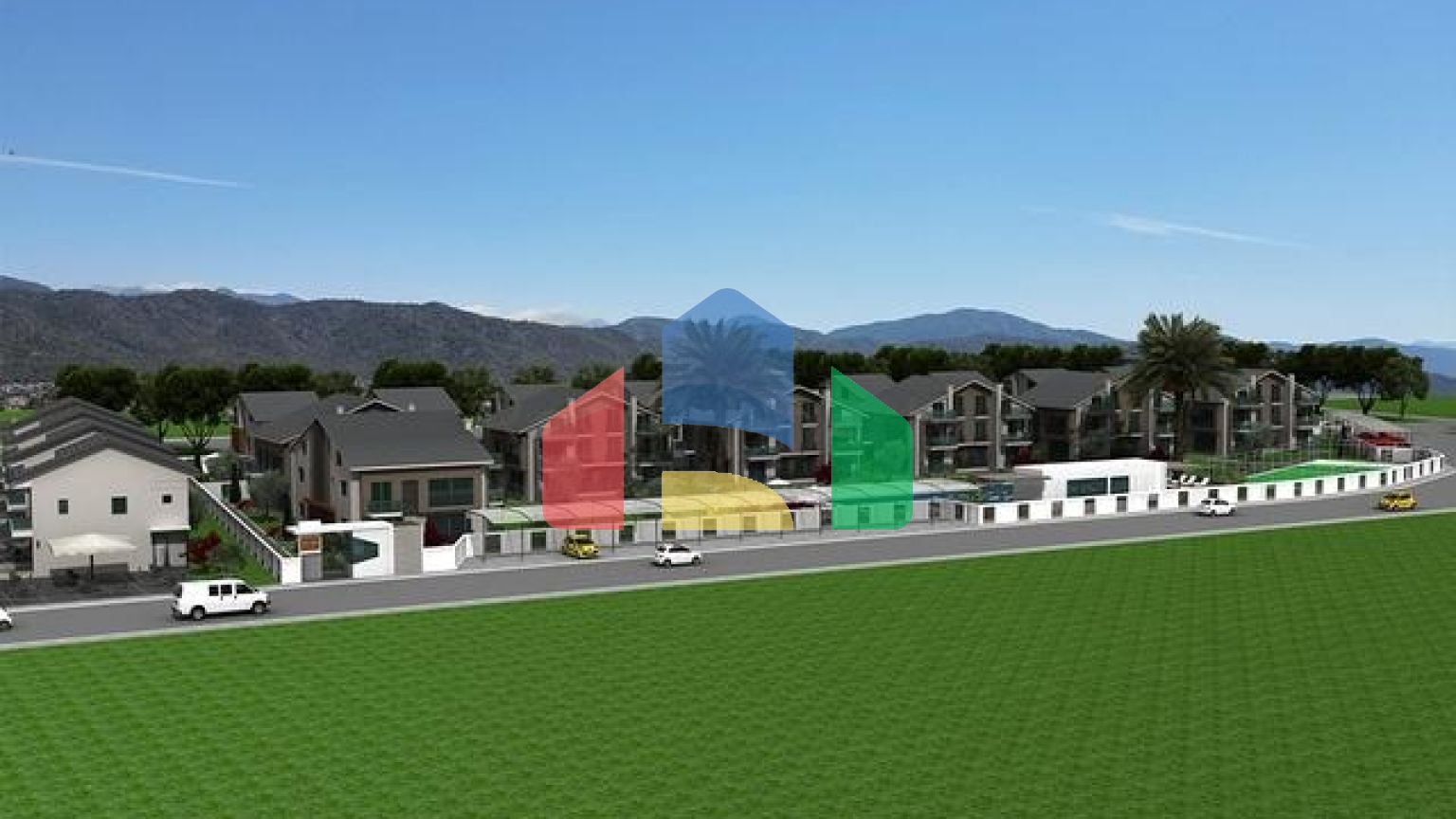 Квартира 2+1 4+1 і окрема вілла з 4 спальнями на продаж в районі Коджа-Чаліс