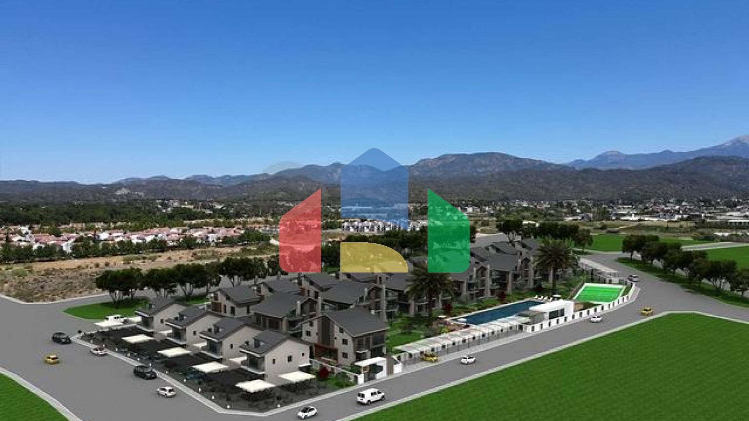 Квартира 2+1 4+1 і окрема вілла з 4 спальнями на продаж в районі Коджа-Чаліс