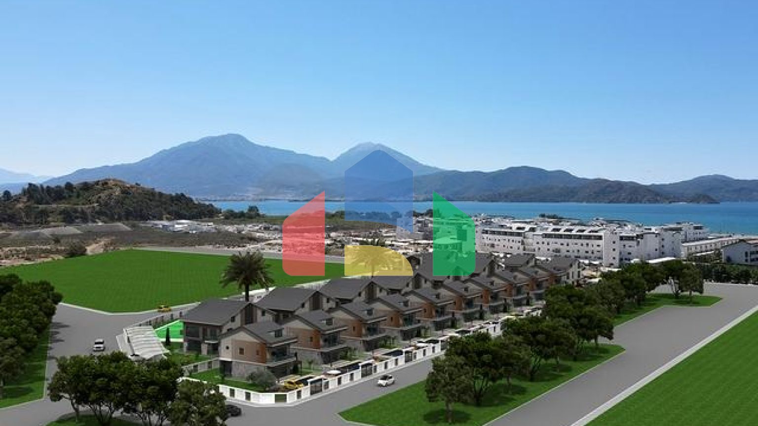 Квартира 2+1 4+1 і окрема вілла з 4 спальнями на продаж в районі Коджа-Чаліс