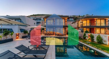 Розкішні вілли з видом на природу і море в Калкані