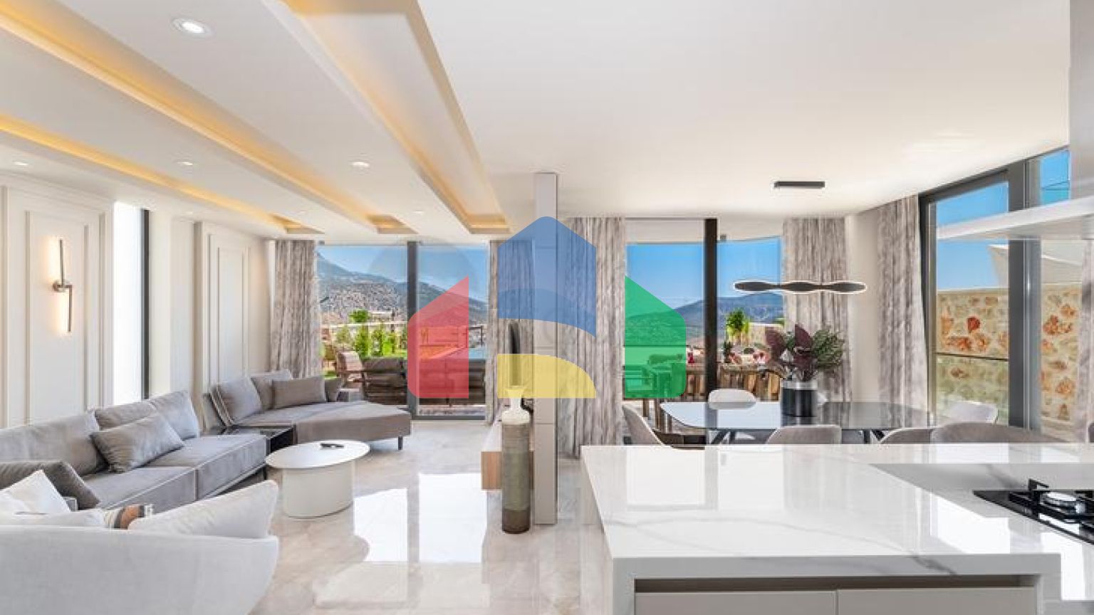 Розкішні вілли з видом на природу і море в Калкані