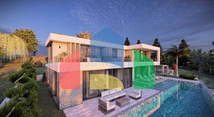 Розкішна вілла з панорамним видом на море в Калкані