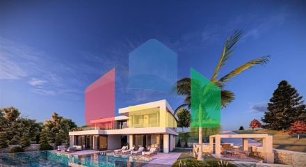 Розкішна вілла з панорамним видом на море в Калкані