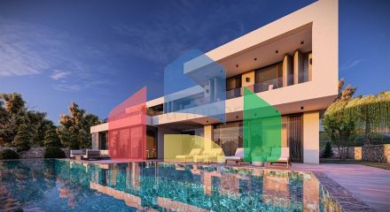 Розкішна вілла з панорамним видом на море в Калкані