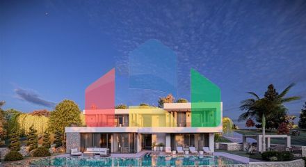 Розкішна вілла з панорамним видом на море в Калкані