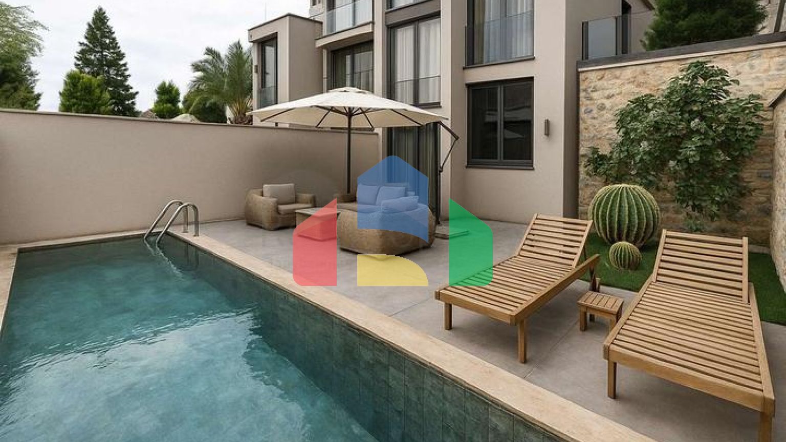 Комплекс вілл на мальовничому в'їзді в Калкан