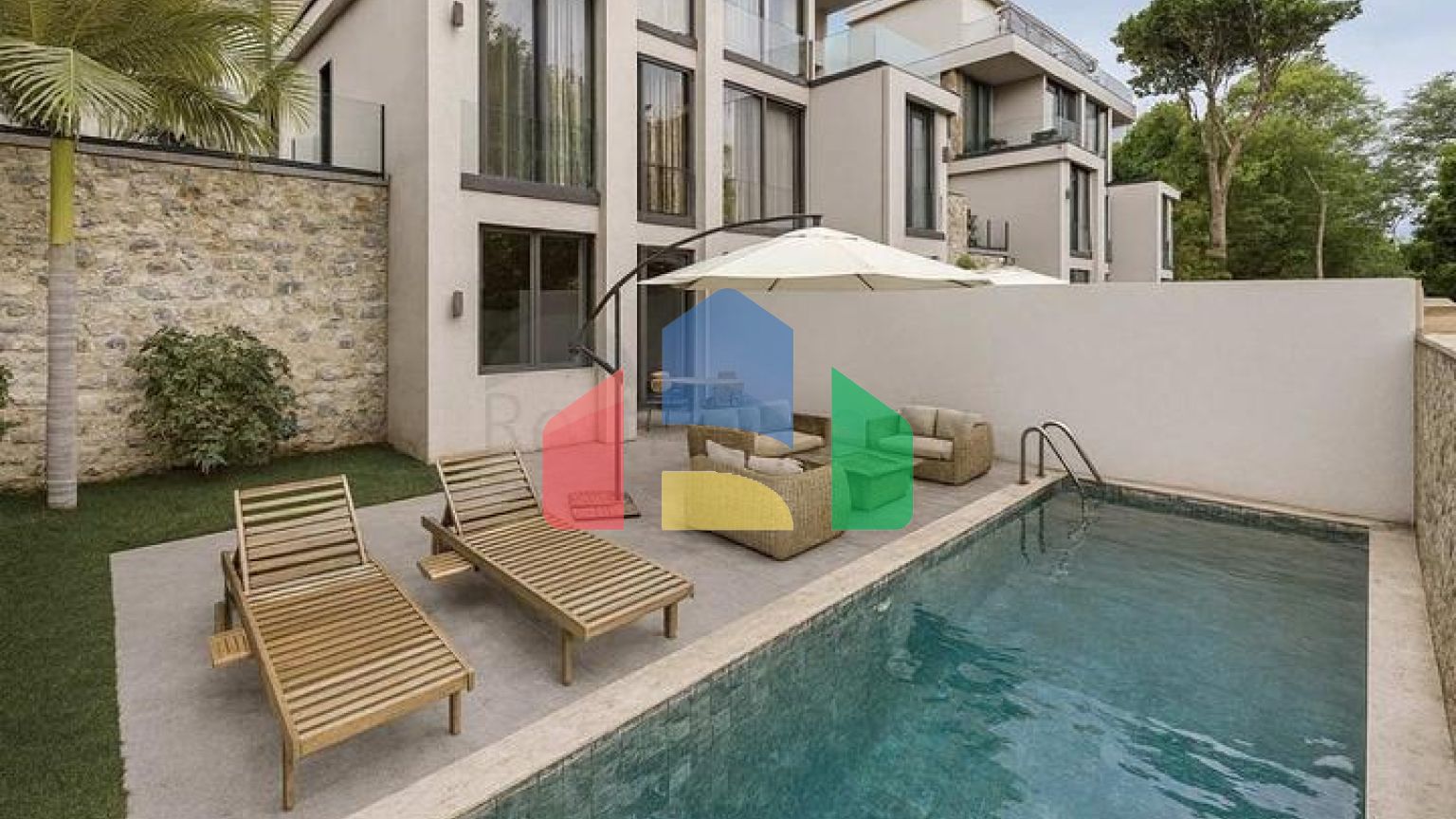 Комплекс вілл на мальовничому в'їзді в Калкан