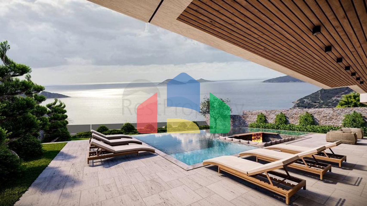 Вілла 5 + 1 в районі Фетхіє-втілення розкоші з видом на безкрає море