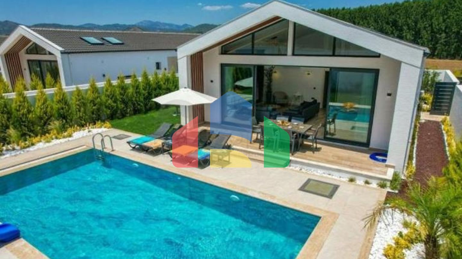 Окрема вілла 3 + 1 з видом на природу в районі-Фетхіє