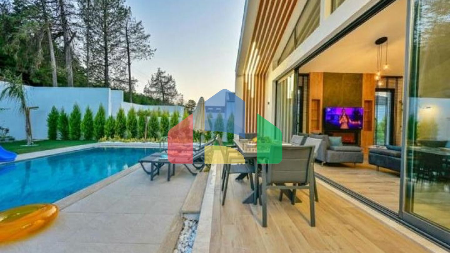 Окрема вілла 3 + 1 з видом на природу в районі-Фетхіє