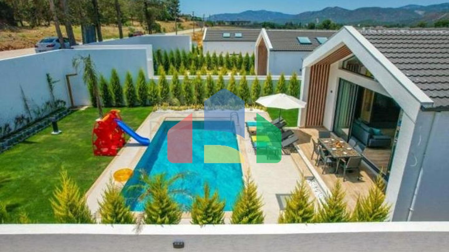 Окрема вілла 3 + 1 з видом на природу в районі-Фетхіє