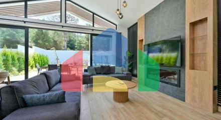 Окрема вілла 3 + 1 з видом на природу в районі-Фетхіє