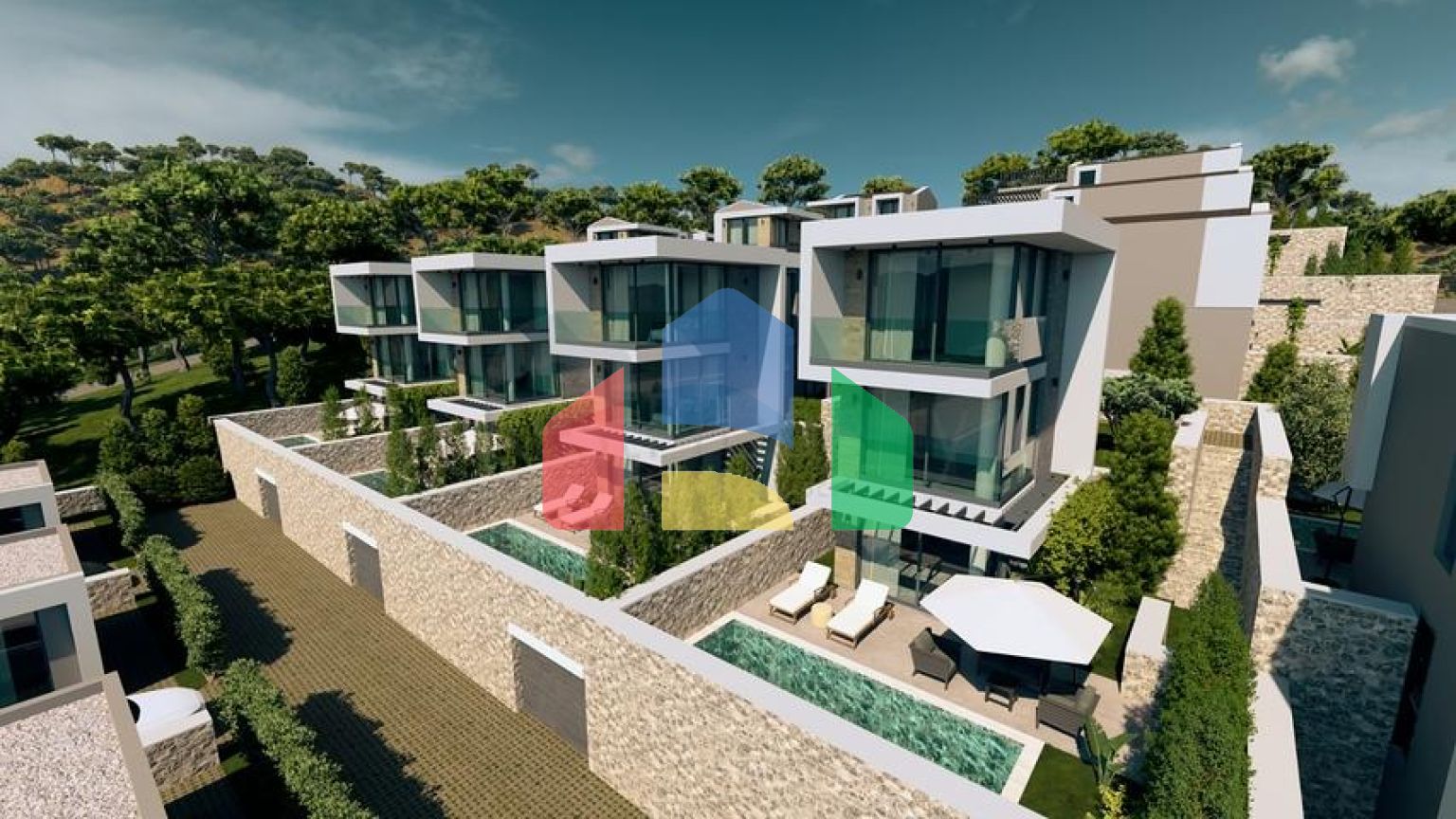 Відокремлена вілла з особистим басейном в Калкані