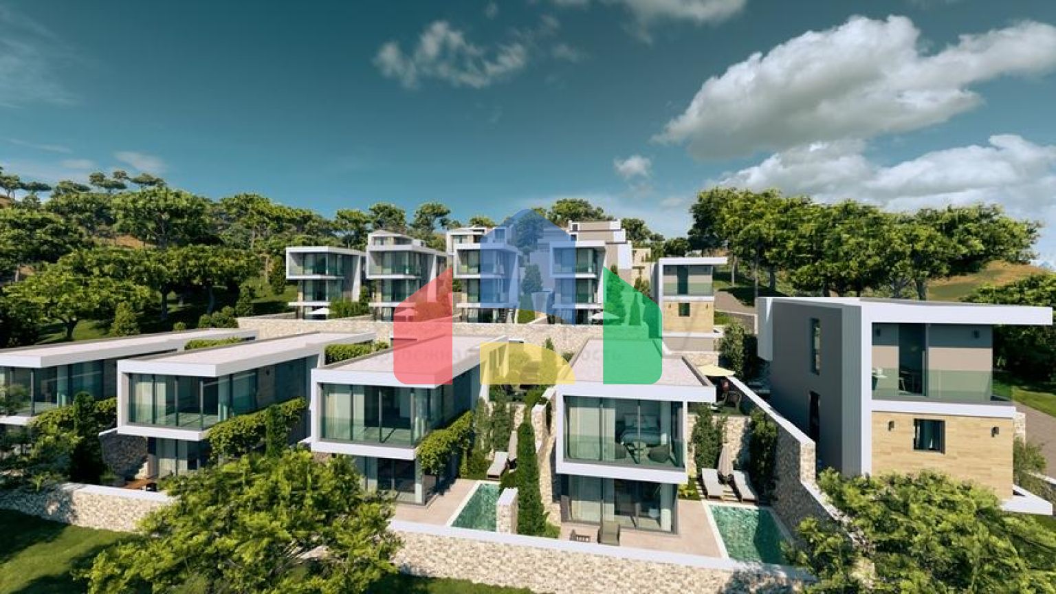 Відокремлена вілла з особистим басейном в Калкані