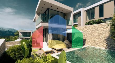 Уединённая вилла с личным бассейном в Калкане