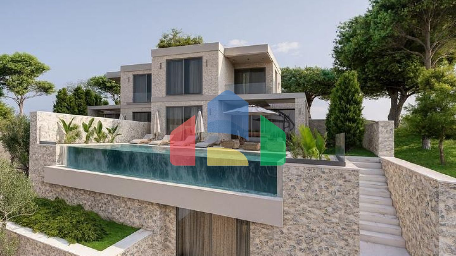 Вілли з неперевершеним видом на море в Калкані